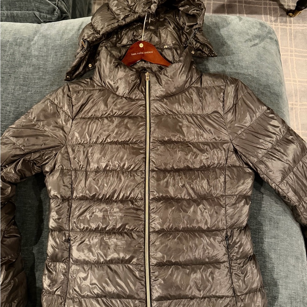 HERNO short down jacket with detachable hood